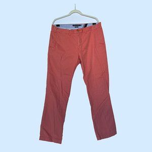MEN'S TOMMY HILFIGER CUSTOM FIT PANT - SALMON IN SIZE 36X32